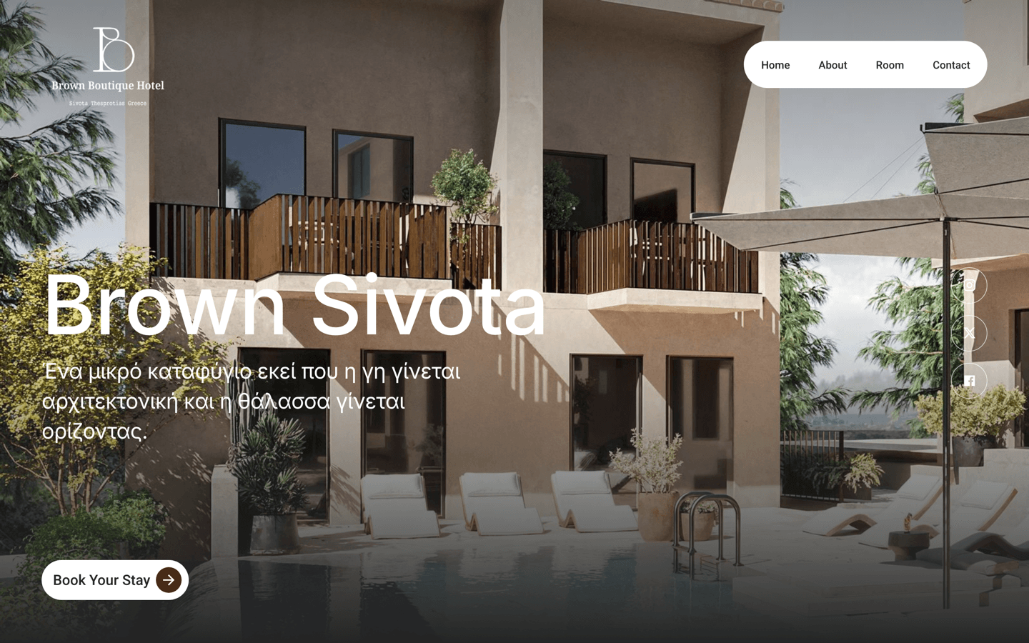 Brown Boutique Hotel - Website Preview