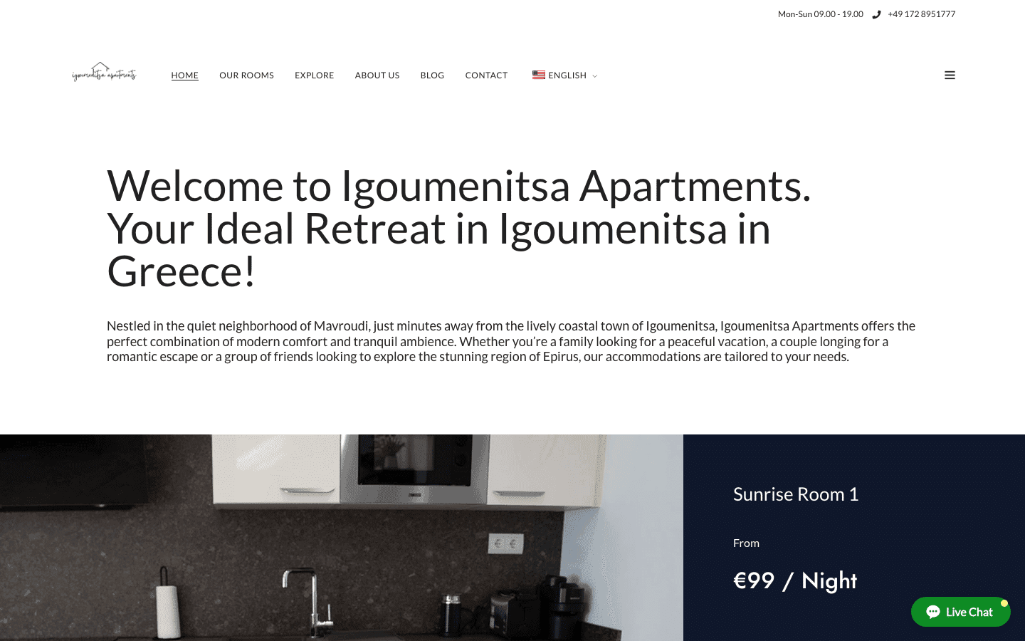 Igoumenitsa Apartments: προβολή του έργου σε υπολογιστή