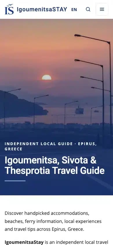 IgoumenitsaSTAY: προβολή του έργου σε κινητό